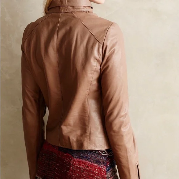 Dolan Leather Moto Jacket from Anthropologie - Size M